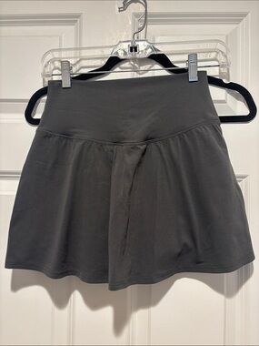 Athletic Skort in Charcoal Gray